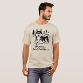Funny Lazy Siberian Husky Dog Lover T-Shirt (Vorne ganz)