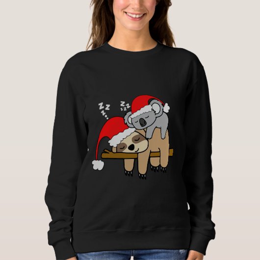 Funny Lazy Sloth Bakoala Mama Bear Sweatshirt (Vorderseite)