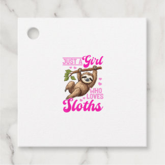 Funny Lazy Sloth Just a Girl Who Loves Sloths T-Sh Geschenkanhänger