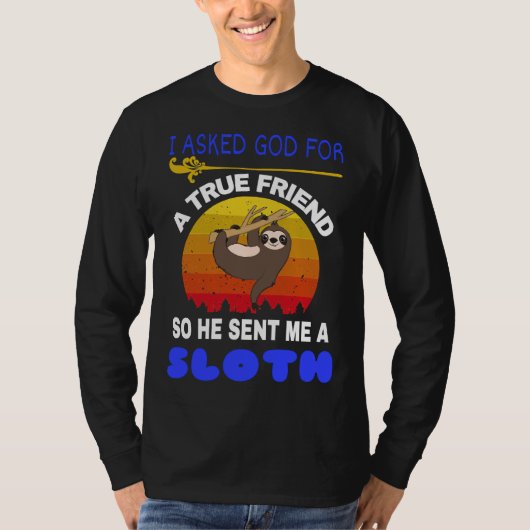 Funny Lazy Sloth tun es später Sloth Funny machen  T-Shirt (Vorderseite)