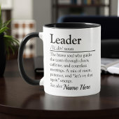 Funny Leader Definition Personalized Appreciation Tasse