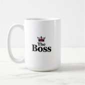 Funny Leadership Coffee Mug with Crown for Him Kaffeetasse (Links)