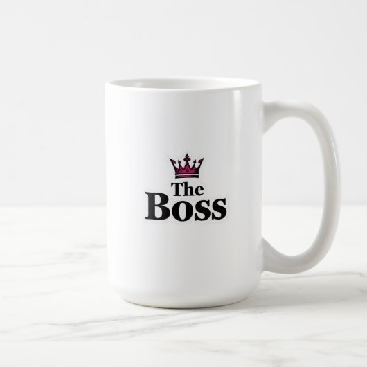 Funny Leadership Coffee Mug with Crown for Him Kaffeetasse (Rechts)