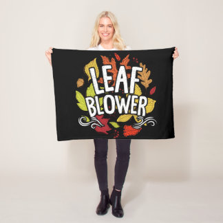 Funny Leaf Blower Fall Costume Couple Women Mens Fleecedecke