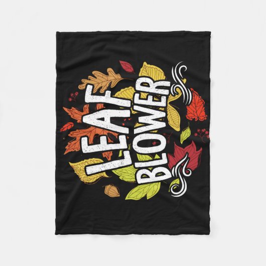 Funny Leaf Blower Fall Costume Couple Women Mens Fleecedecke (Vorderseite)