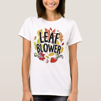 Funny Leaf Blower Fall Costume Couple Women Mens T-Shirt