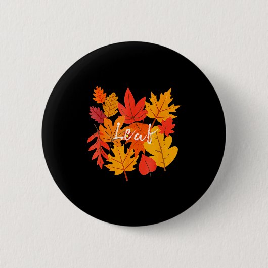 Funny Leaf Blower Fall Couple Halloween Costume Gi Button (Vorderseite)