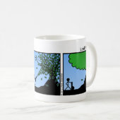 Funny Leaf Blower Stickman Tasse - 068 (VorderseiteRechts)