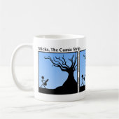 Funny Leaf Blower Stickman Tasse - 068 (Links)