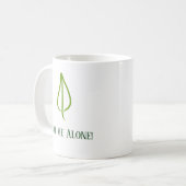 Funny "Leaf me allein!" Tasse (Vorderseite Links)