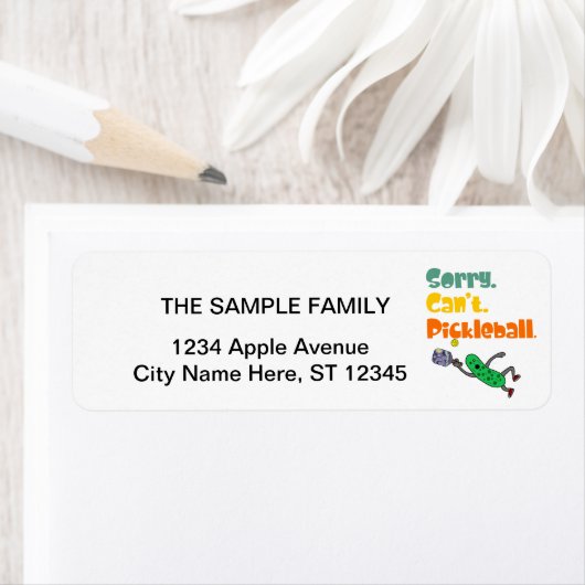 Funny Leaping Pickle Sorry Can't Pickleball (Insitu)