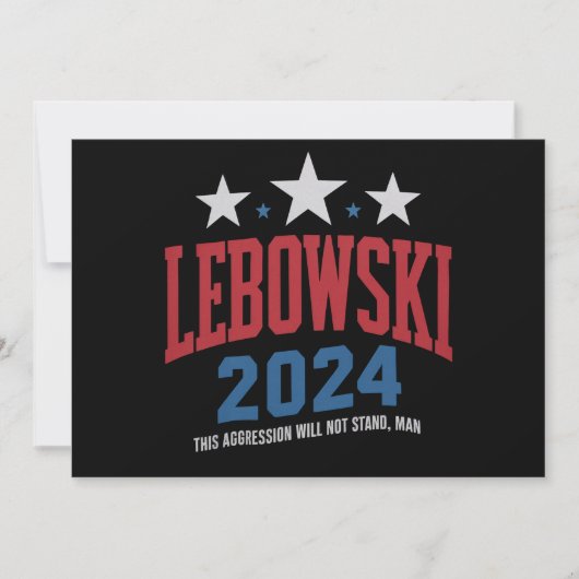 Funny Lebowski - Wahl 2024 Einladung (Vorderseite)