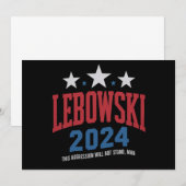 Funny Lebowski - Wahl 2024 Einladung (Vorne/Hinten)