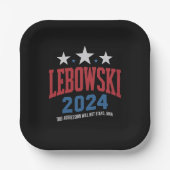 Funny Lebowski - Wahl 2024 Pappteller (Vorderseite)