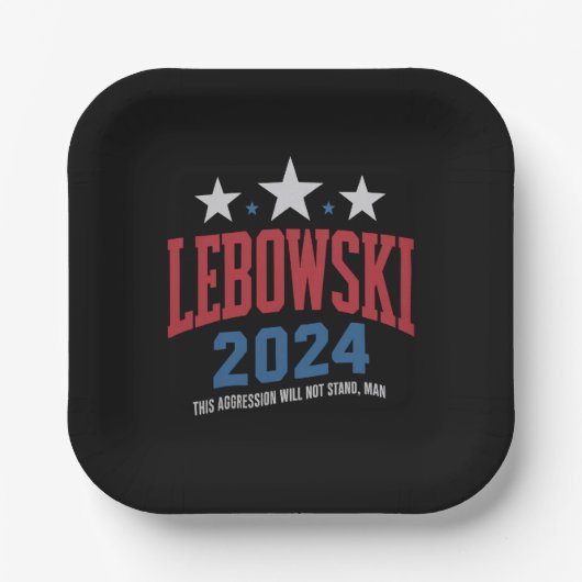Funny Lebowski - Wahl 2024 Pappteller (Vorderseite)