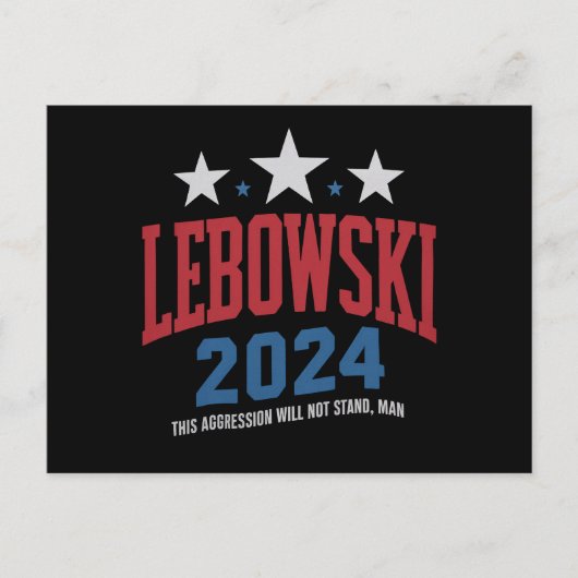 Funny Lebowski - Wahl 2024 Postkarte (Vorderseite)