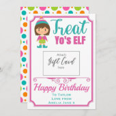 Funny Leckerei Yo's ELF Geburtstagskartenhalter (Vorne/Hinten)