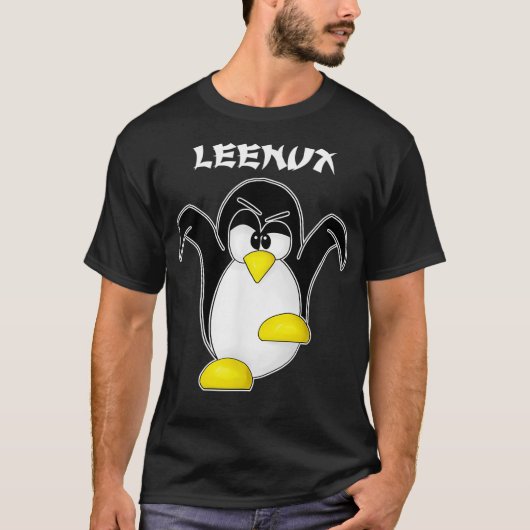 Funny Leenu Tu Linu Penguin Programmierer Entwickl T-Shirt (Vorderseite)