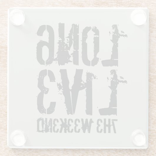 Funny Leetspeak Long Live the Weekend Glasuntersetzer (Rückseite)