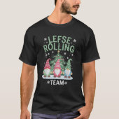 Funny Lefse Rolling Team Gnome Tomte Weihnachten X T-Shirt (Vorderseite)