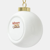 Funny Leftovers ist für Quitters Erntedank Keramik Kugel-Ornament (Rechts)