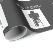 Funny Leg Amputation Erholung Amputive Geschenkpapier (Rolleneckpunkt)