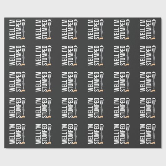 Funny Leg Amputee Prothese Spaß Geschenkpapier (Flach)