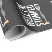 Funny Leg Amputee Prothese Spaß Geschenkpapier (Rolleneckpunkt)