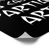 Funny Leg Arm Foot Amputee Karate Martial Partial Poster (Ecke)