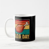 Funny Leg Day Costume Turkey Day Pilgrim Thanksgiv Kaffeetasse (Links)