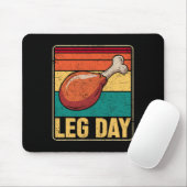 Funny Leg Day Costume Turkey Day Pilgrim Thanksgiv Mousepad (Mit Mouse)