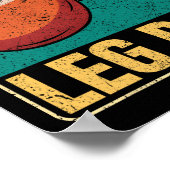 Funny Leg Day Costume Turkey Day Pilgrim Thanksgiv Poster (Ecke)