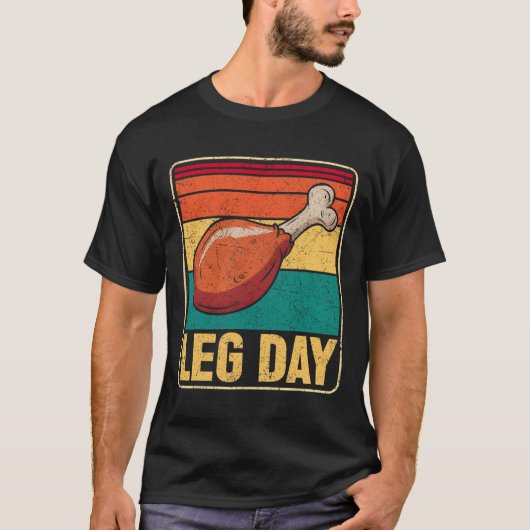 Funny Leg Day Costume Turkey Day Pilgrim Thanksgiv T-Shirt (Vorderseite)