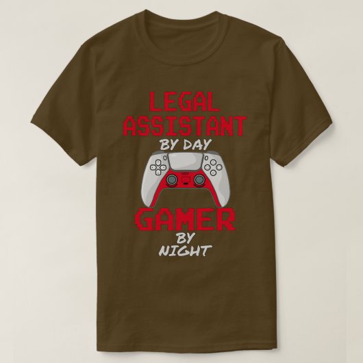 Funny Legal Assistant Gaming T-Shirt (Design vorne)