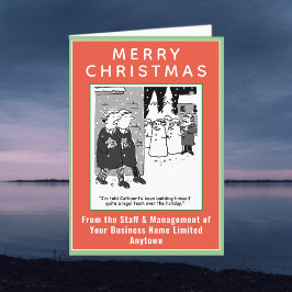 Funny Legal Theme Weihnachtskarte mit QR-Code Feiertagskarte