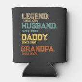 Funny Legend Husband Daddy Grandpa Custom-Geschenk Dosenkühler (Rückseite)