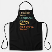 Funny Legend Husband Daddy Grandpa Custom-Geschenk Schürze (Vorderseite)