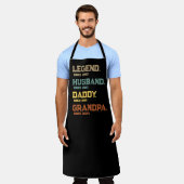 Funny Legend Husband Daddy Grandpa Custom-Geschenk Schürze (Getragen)