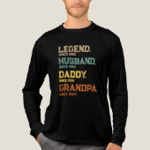 Funny Legend Husband Daddy Grandpa Custom-Geschenk Tri-Blend Shirt (Vorderseite)