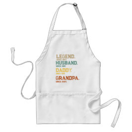 Funny Legend Husband Daddy Grandpa Custom Schürze