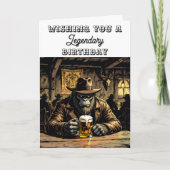 Funny Legendary Bigfoot Birthday Karte (Vorderseite)