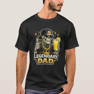 Funny Legendary Dad Lemonade Cool Skeleton T-Shirt