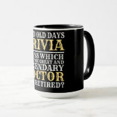 Funny Legendary Doctor Retirement Tasse (VorderseiteRechts)