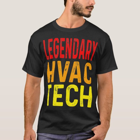 Funny Legendary HVAC Tech Heiztechnik Kühltechnik T-Shirt (Vorderseite)