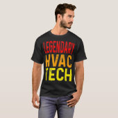 Funny Legendary HVAC Tech Heiztechnik Kühltechnik T-Shirt (Vorne ganz)
