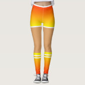 Funny Leggings Imitate Orange Yellow Shorts and So (Vorderseite)