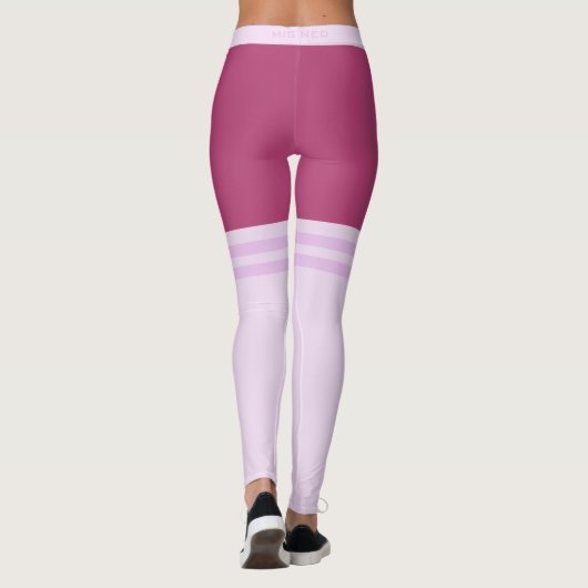 Funny Leggings mit Imitaten Striptrack Overknee So (Rückseite)