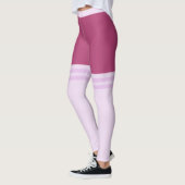 Funny Leggings mit Imitaten Striptrack Overknee So (Links)