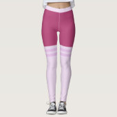 Funny Leggings mit Imitaten Striptrack Overknee So (Vorderseite)