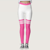 Funny Leggings mit über Kniesocken (Vorderseite)